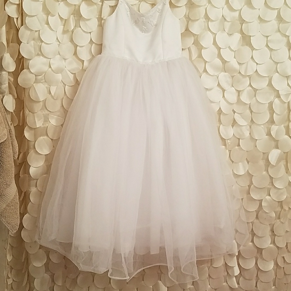 White formal dress